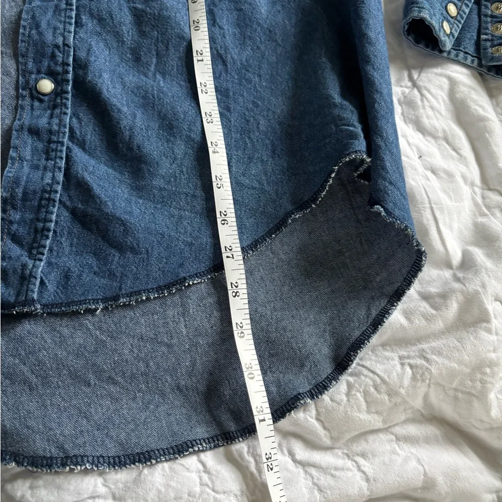 Vintage Wrangler Denim button up - Picture 10 of 12